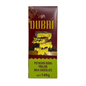 V-gift Antep Fıstıklı Pralinli Dubai Çikolatası 146g