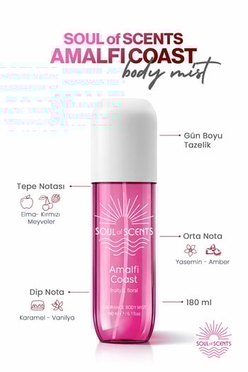 Soul Of Scents Amalfi Coast Fruity & Floral Body Mist 180 Ml