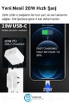 Adeyo Store İphone Tüm Serilere Uyumlu 20w Hızlı Şarj Seti Adaptör ve Type C Kablosu 7 8 X 11 12 13 14 Plus Pro