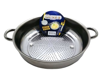 Güneş ( No-1 ) ( 26cm ) ( Basık ) Süzek Metal Süzgeç ( Kulplu )