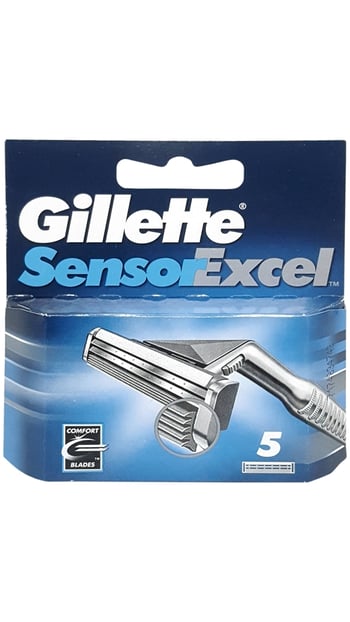 Gillette Sensor Excel Yedek Tıraş Bıçağı 5'li