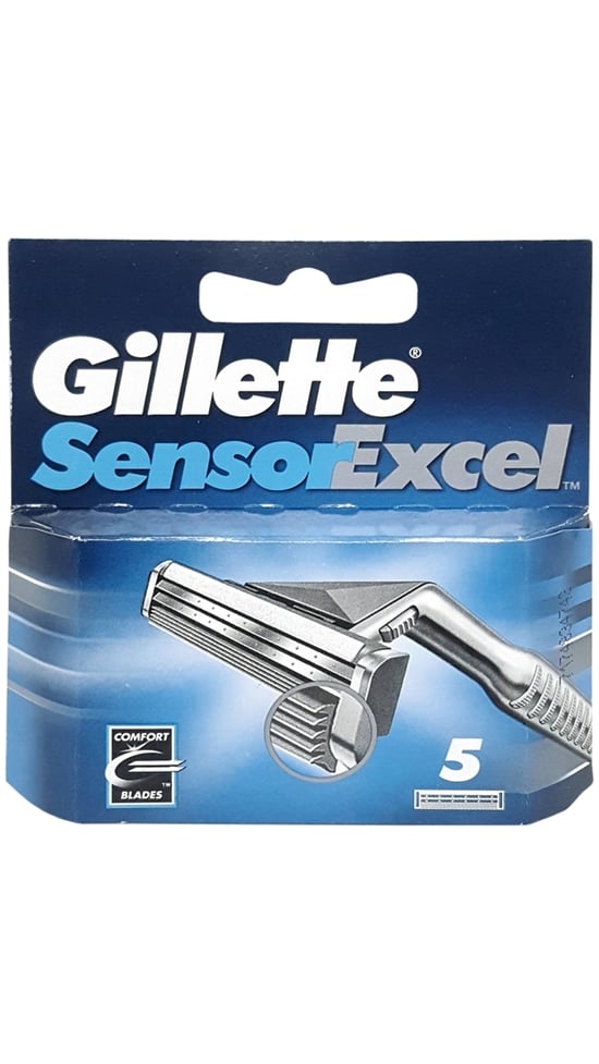 Gillette Sensor Excel Yedek Tıraş Bıçağı 5'li