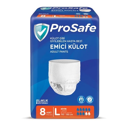Prosafe Emici Külot Hasta Bezi No:1 Large 8'li