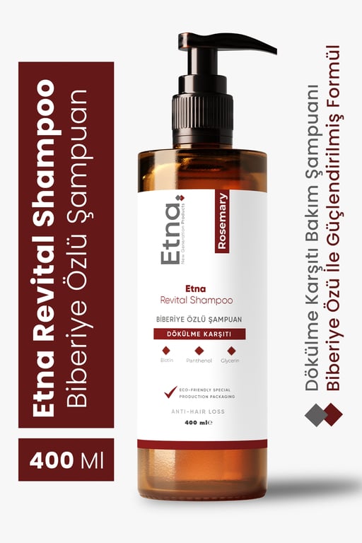 Etna Pharma Revital Biberiye Özlü Şampuan 400 Ml (saç Dökülme Karşıtı & Yenileyici & Saç Dibi Onarıcı )