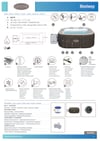 Lay-z-spa 6001r Cabo Smart Hydrojet Enerji Tasarruflu Şişme Spa Havuzu, Mobil Uygulama Kontrollü, 4-6 Kişilik