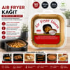 Enfa Enf-1579 ( 50pcs ) ( Kare Taban: 20cm & Kenar: 4.5cm ) Air Fryer Pişirme Kalıp ( Kağıt )