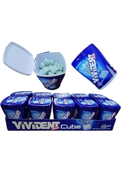 Vivident Mega Cube Bottle 10'lu 86 Gr