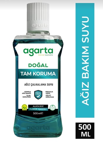 Agarta 500 Ml Ağız Bakım Suyu Tam Koruma Alkolsüz