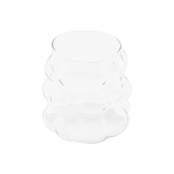 Dmr-2286 ( Boncuklu & Boğumlu Cam Bardak & ) 300ml ( Kahve & Sunum & Meşrubat )