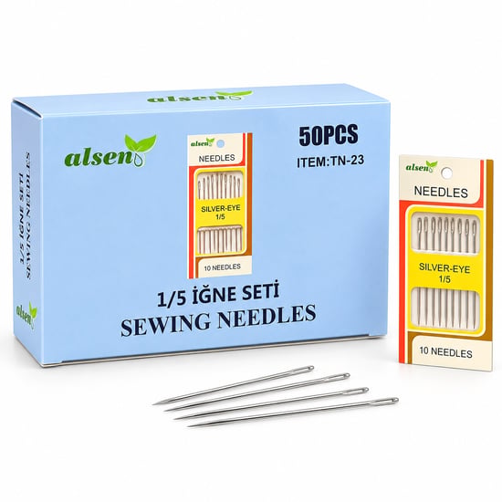 Alsen Tn-23 ( 10 Pcs ) ( 1/5 ) Dikiş İğnesi Seti