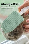 Ata Home Silikon Kedi Köpek Tarağı Tüy Toplayıcı Tarak Kısa Tüylü Kediler için Tüy Toplama Fırçası Tarak