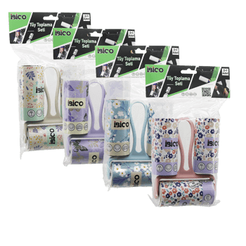 İ21-046 (3pcs Set) ( Y Sap ) (yapışkanlı) Pratik Tüy Toplayıcı Rulo Bant ( 1-saplı=60 Yaprak + 2-yedek=2x60) (pet Shop) ( Bandı )