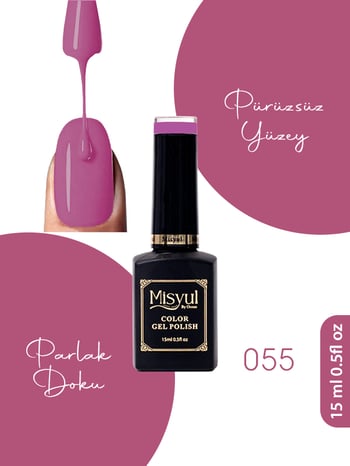 Misyul Uv Led Kalıcı Oje Nail Art 15 Ml 055