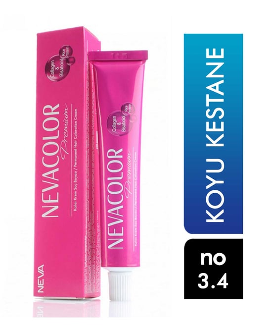Nevacolor Premium Tüp Saç Boyası Koyu Kestane 3.4