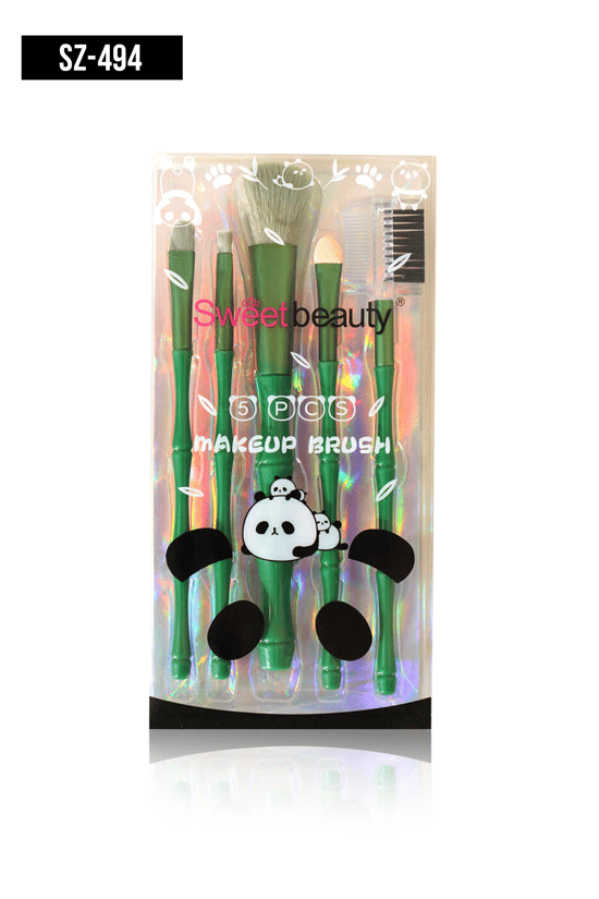 İthal Aksesuar 5'li Renkli Makyaj Fırçası