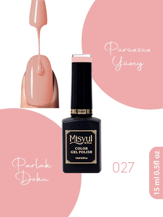 Misyul Uv Led Kalıcı Oje Nail Art 15 Ml 027