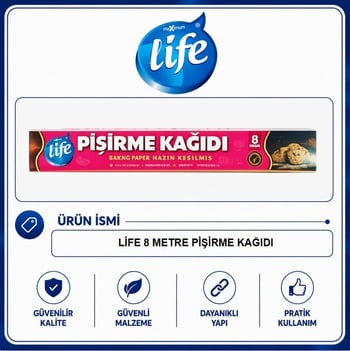 Life Pişirme Kağıdı 8 Metre