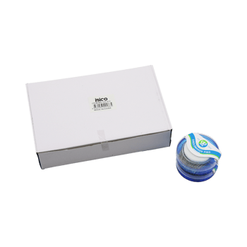 İ20-011 Dres Smaker Pins ( Süngerli ) ( Mavi & Şeffaf Yuvarlak Kutulu ) Toplu İğne ( 25gr ) ( 7/8/oz )
