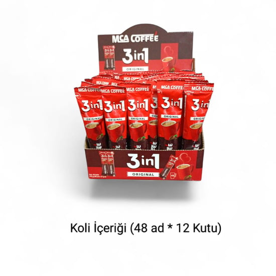 MCA COFFEE 3 ü 1 Arada (48 AdetX 12 Kutu)