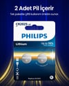 Philips Cr2025 3v Lityum Düğme Pil,saat ve Kumanda Pili - Dl2025 Muadili 2'li Blister