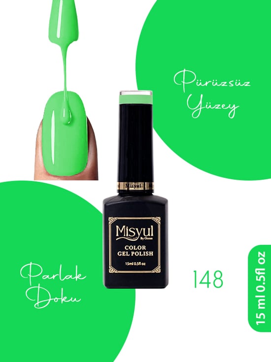 Misyul Uv Led Kalıcı Oje Nail Art 15 Ml 148