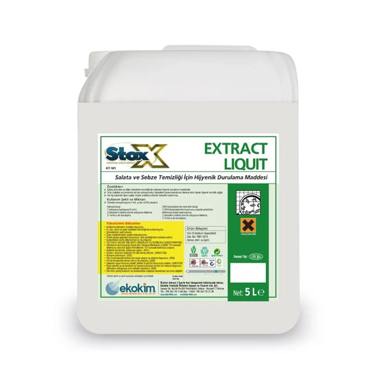 Stox Extract Liquit Kt-141 Meyve ve Sebze Hijyenik Durulama 5 Kg