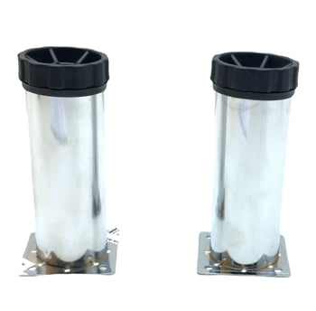 ( 90-12168-e-01 ) ( 12cmx42mm ) ( Metal ) Tablalı ( Plastik Ayarlanabilir Pingolu ) Koltuk Baza Ayak