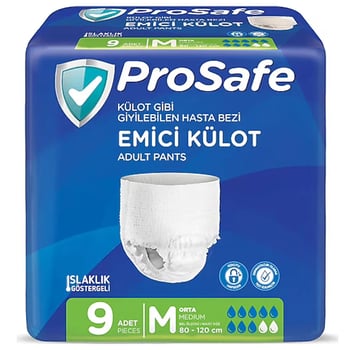 Prosafe Emici Külot Hasta Bezi No:2 Medium 9'lu