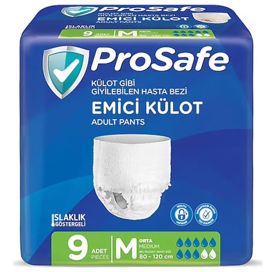 Prosafe Emici Külot Hasta Bezi No:2 Medium 9'lu
