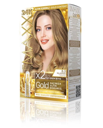 Maxx Deluxe Gold Beauty Set Boya 8.3 Bal Köpüğü