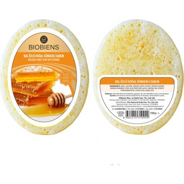 Biobiens Süngerli̇ Sabun 130gr Bal Özlü