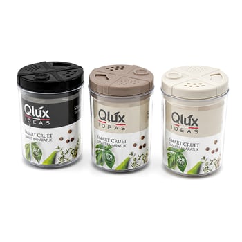 Qlüx L-00277 Smart Baharatlık & Tuzluk Plastik 300ml