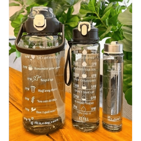 Baysa 3'lü Şeffaf Matara