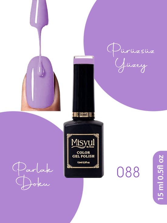 Misyul Uv Led Kalıcı Oje Nail Art 15 Ml 088