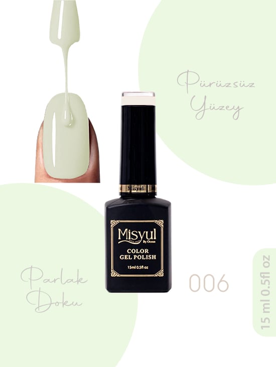 Misyul Uv Led Kalıcı Oje Nail Art 15 Ml 006