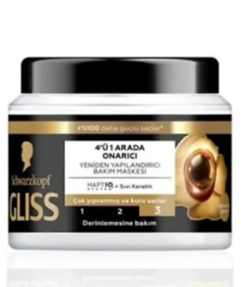 Gliss 4'ü 1 Arada Onarıcı & Yeniden Yapılandırıcı Saç Bakım Maskesi Ultimate Repair 400 Ml