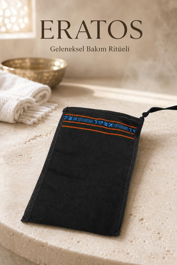Kral Kelebek El Geçirmeli Kalın Banyo ve Hamam Kesesi – Siyah ve Beyaz