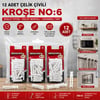 Medalyan Dl-38 ( No-6 ) ( 12pcs ) Çelik Çivili Kroşe