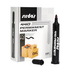 Sirdaş Yuvarlak Uç Si̇yah Renk Marker Koli̇ Kalemi̇ 3mm