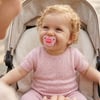 Wee Baby Şeffaf Desenli Damaklı Silikon Emzik 6-18 Ay Pembe
