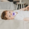 Wee Baby Şeffaf Desenli Damaklı Silikon Emzik 18+ Ay Mor