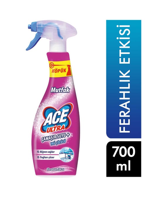 Ace Ultra Köpük Çamaşır Suyu Sprey 700 Ml Mutfak