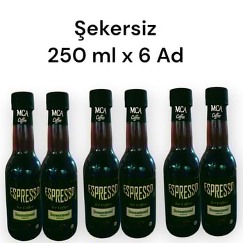Mca Espresso Soğuk Kahve (Şekersiz) 250 ml x 6 adet