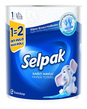 Selpak Kağıt Havlu Dev Rulo 1=2