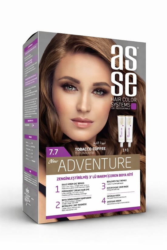 Asse Set Boya No: 7.7 50+50 Ml Tütün Kahve