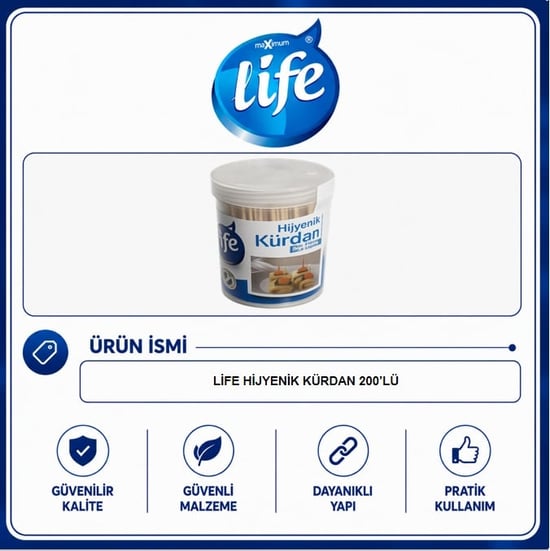 Life Hijyenik Kürdan 200'Lü