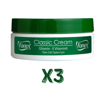 Fonex Klasik Nemlendirici Krem 175 Ml 3 Adet
