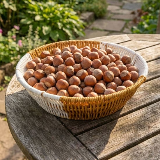 BUFFER® Yuvarlak Çift Renkli Plastik Rattan Ekmek ve Meyve Sepeti - Çok Amaçlı Banyo ve Mutfak Düzen