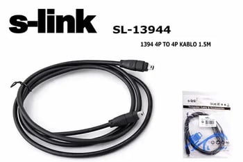 S-link Sl-13944 4/4 İeee1394 1.5m Firewire Kablosu