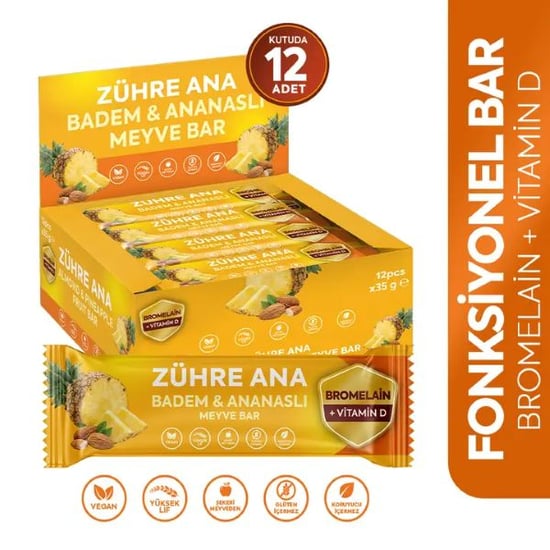 Zühre Ana Badem & Ananaslı Meyve Bar 35 Gr